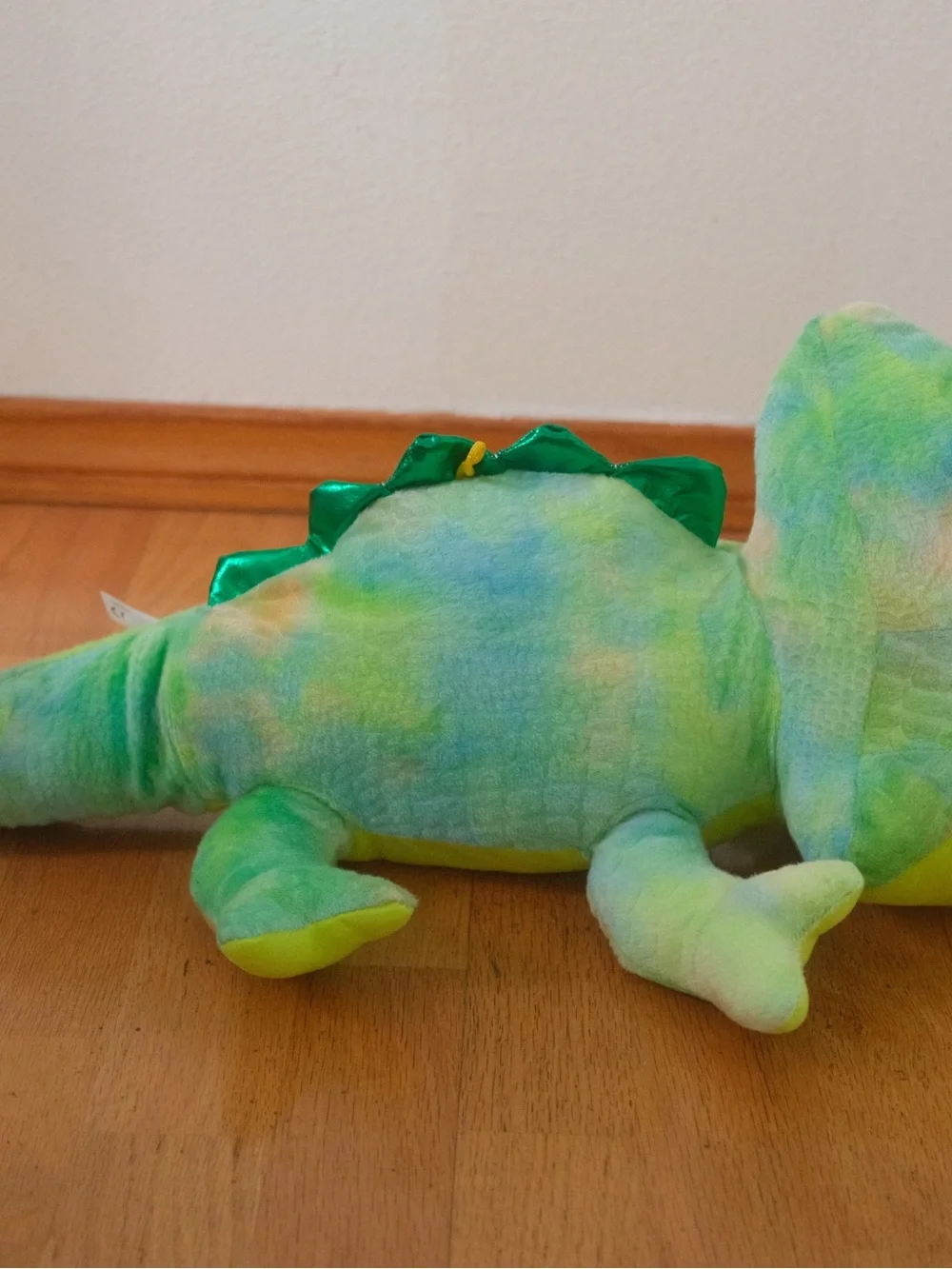 Classic Toy Co Large Green/Blue Chameleon Plush Stuffed Animal, Washable